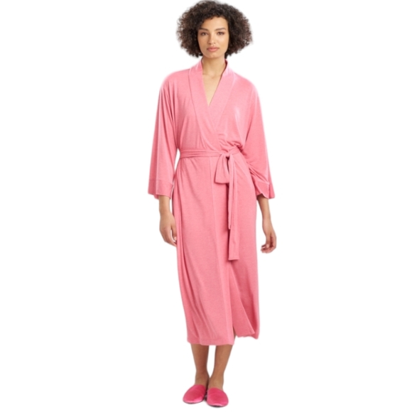 N Natori Women's Size Large Congo Wrap Style Robe in Pink - Picture 1 of 7